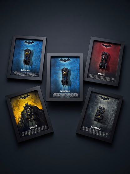 Batman 5-Piece 3D Car Frame Collection