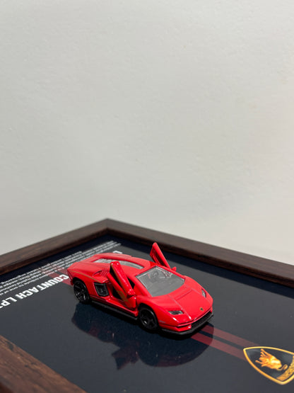 Lamborghini Countach 3d Car Frame (Red)