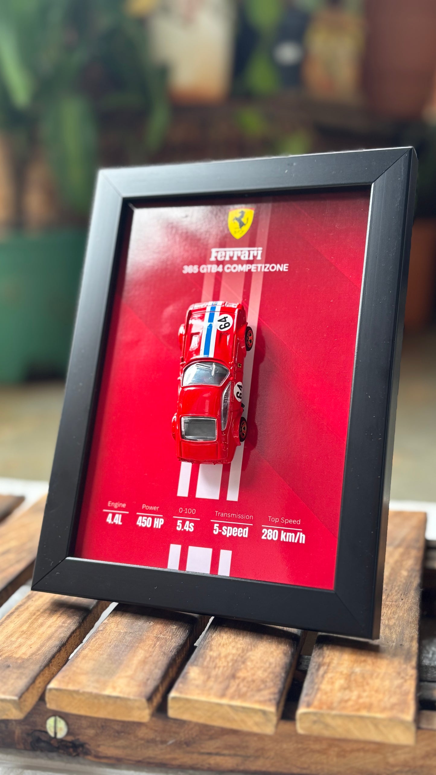 Ferrari 365 Hotwheels 3d car frame