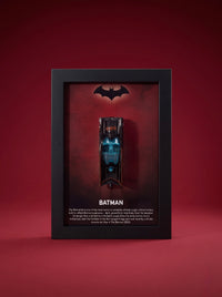Batman Batmobile Blue Neon 3D Car Frame