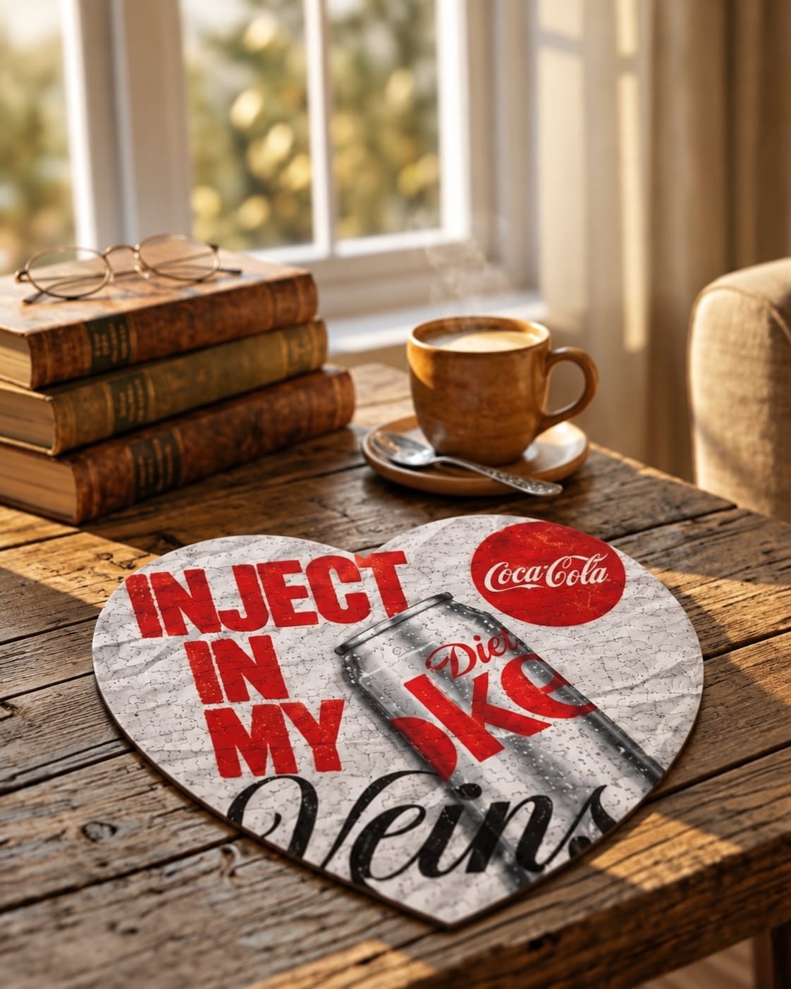 Diet Coke Heart Shaped Puzzle