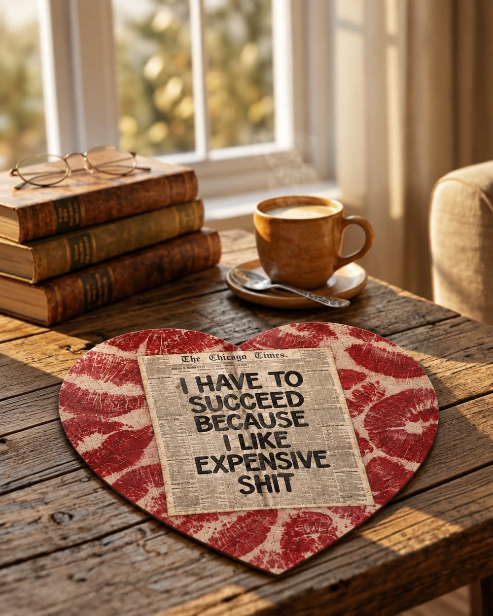 Retail Therapy Heart Shaped Puzzle