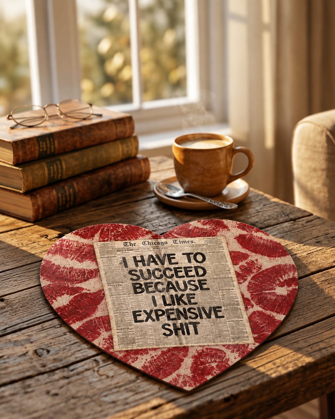 Retail Therapy Heart Shaped Puzzle