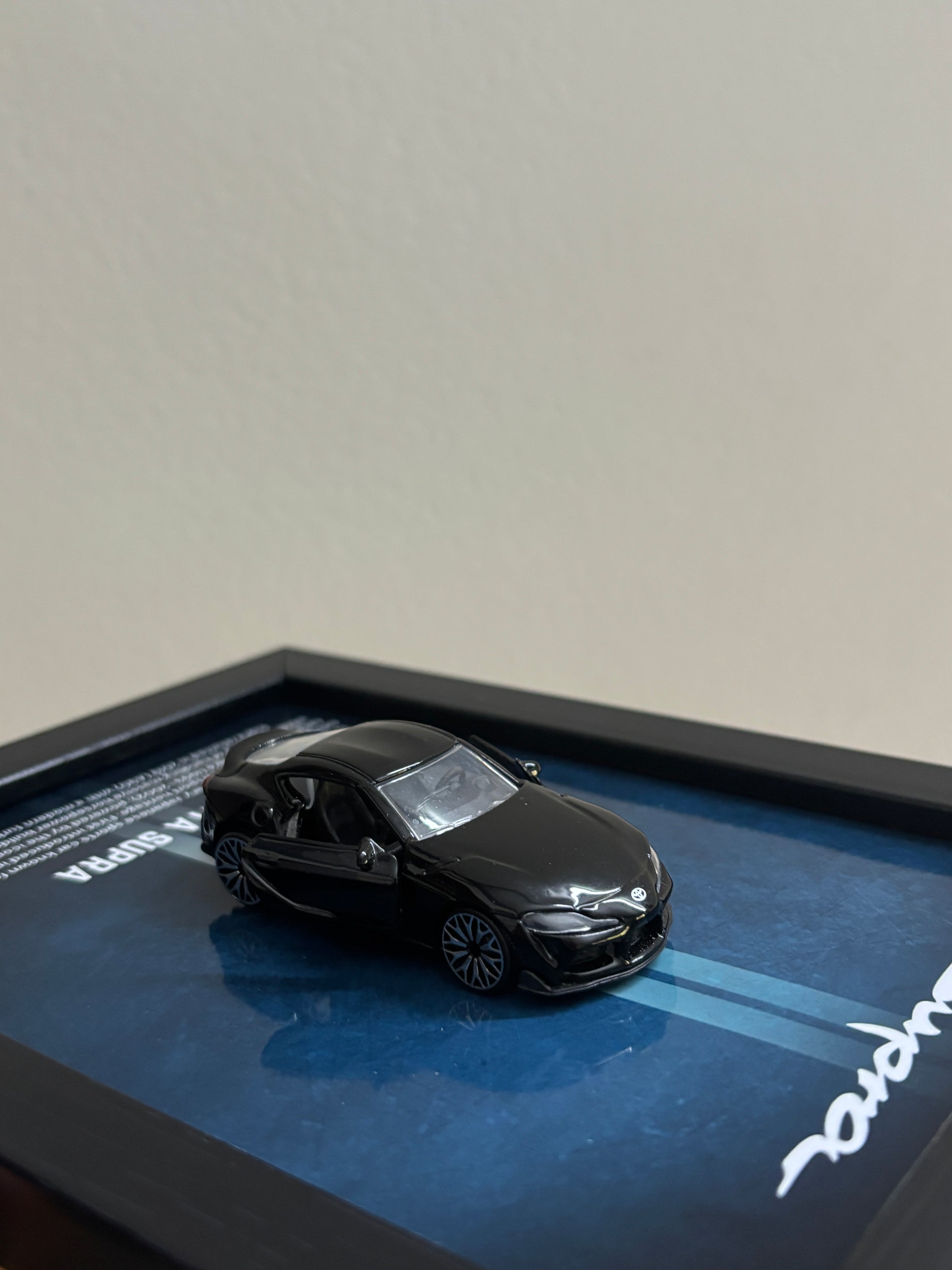 Toyota Supra Detachable Hot Wheels Car Frame - Diecast Display India View 2 - Artistic Affairs