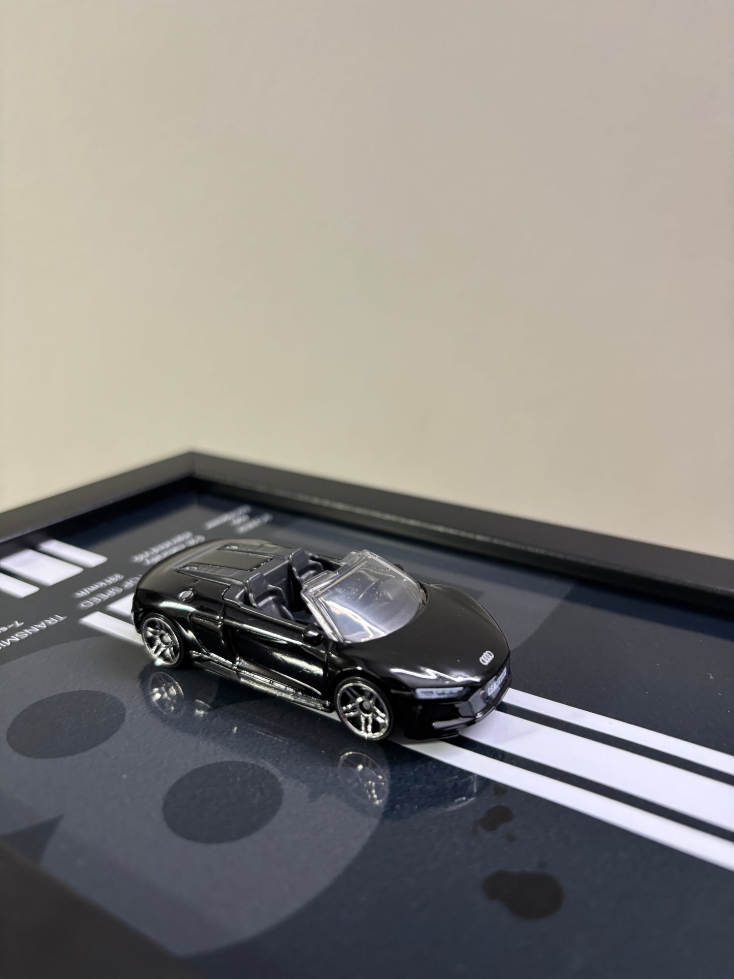 Audi R8 3D Detachable Hot Wheels Car Frame - Diecast Display India View 2 - Artistic Affairs