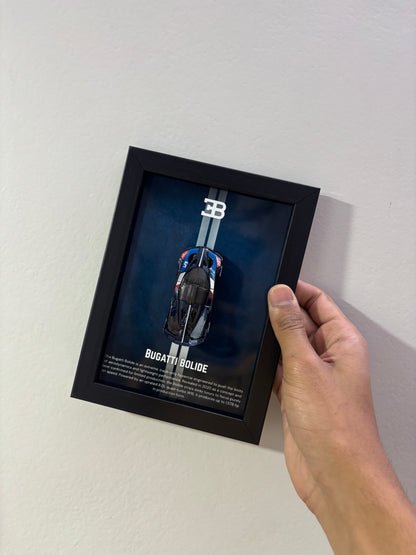 Bugatti Bolide 3D Detachable Hot Wheels Car Frame - Diecast Display India View 3 - Artistic Affairs