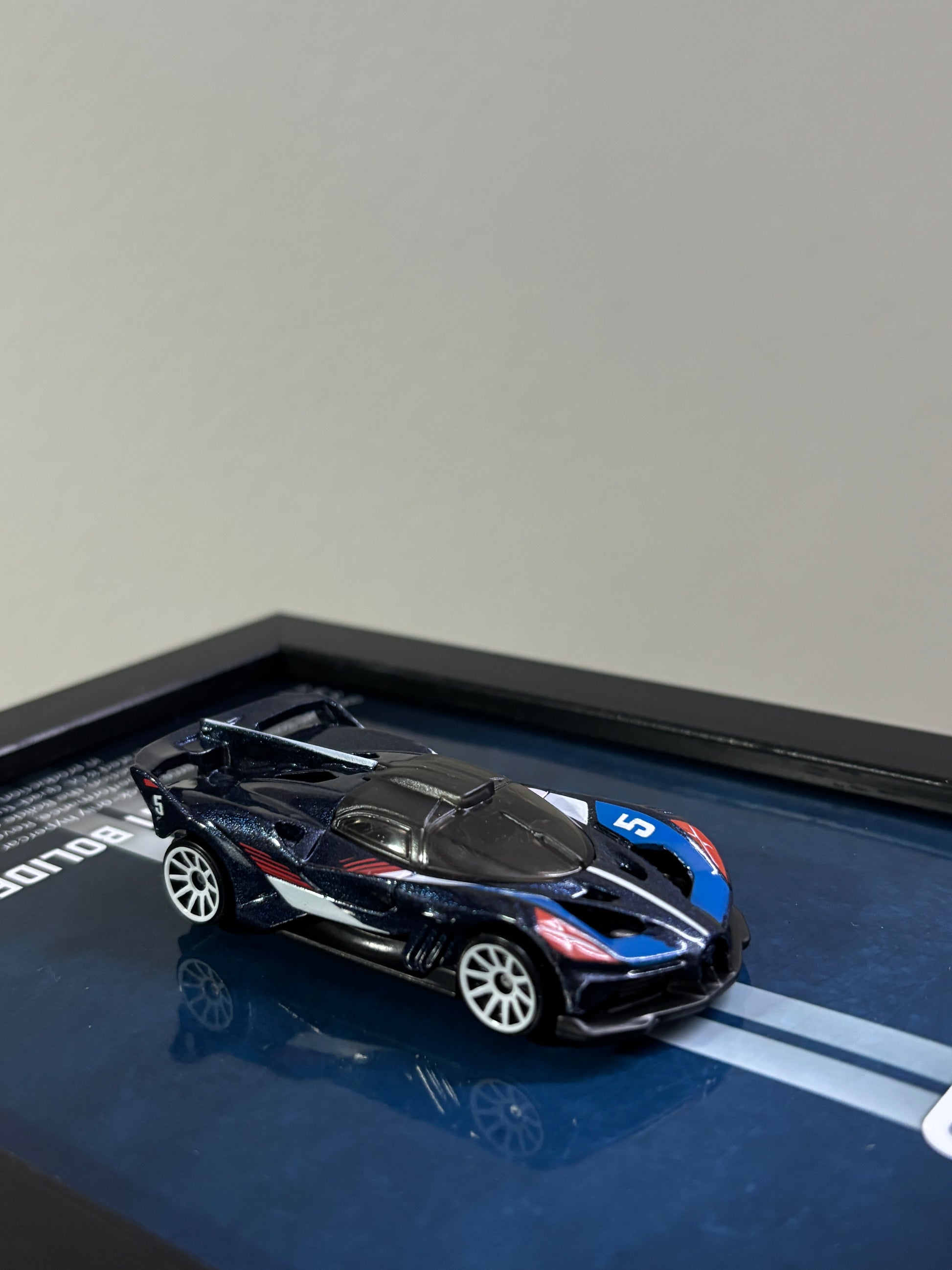 Bugatti Bolide 3D Detachable Hot Wheels Car Frame - Diecast Display India View 2 - Artistic Affairs