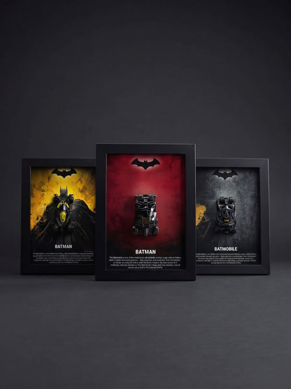 Batmobile 3D Car Frame Set of 3 — Batman Luxury Collection