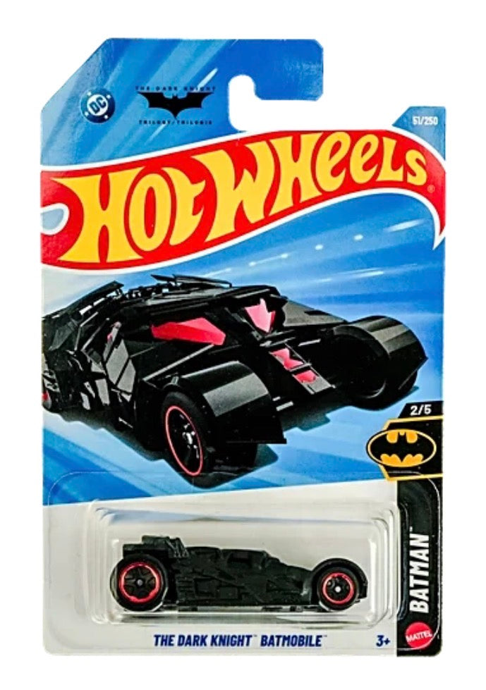 Hot Wheels The Dark Knight Batmobile Black Die-Cast Car 1:64 Imported Card