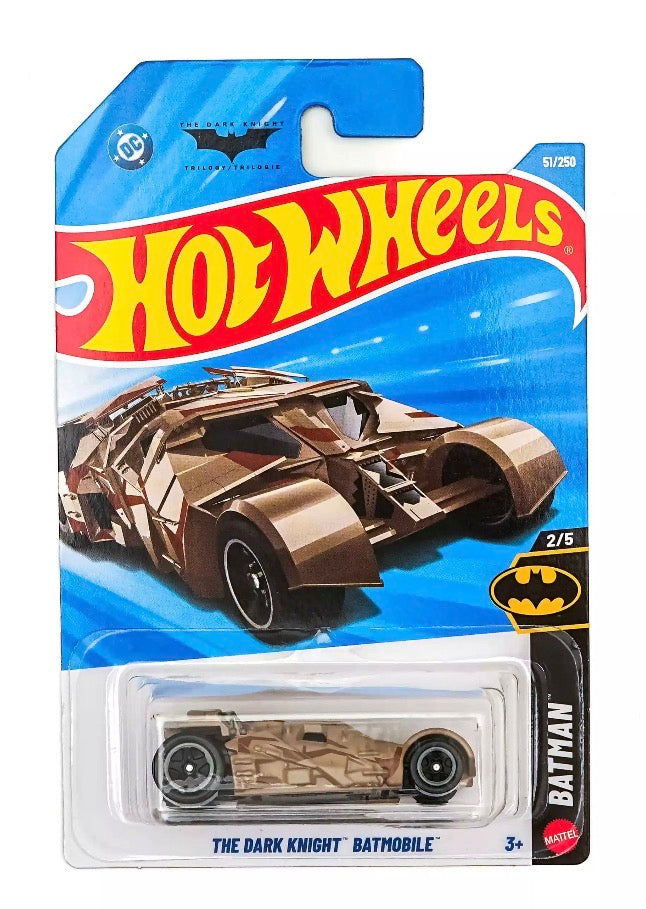 Hot Wheels The Dark Knight Batmobile Tan Camo Die-Cast Car 1:64 Imported Card