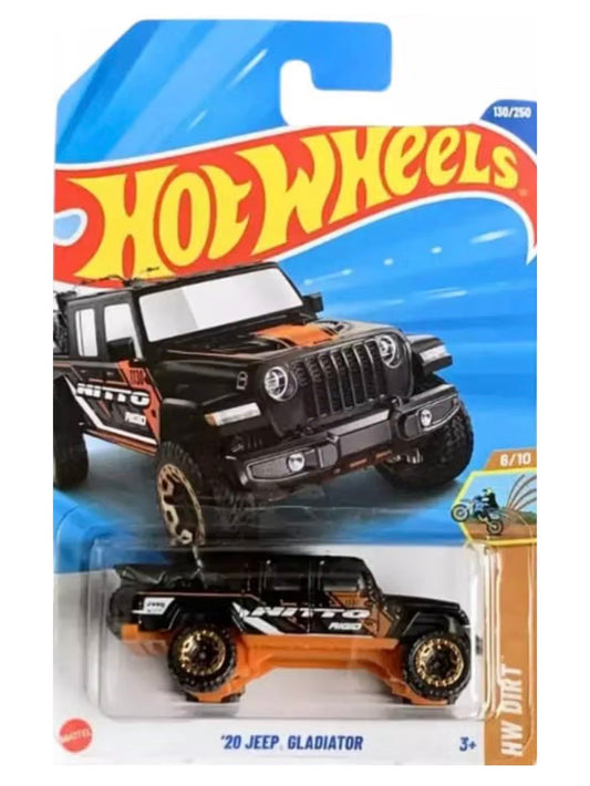 Hot Wheels '20 Jeep Gladiator Black Die-Cast Car 1:64 Imported Card