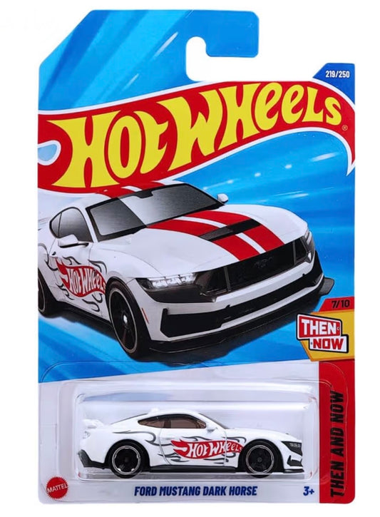 Hot Wheels Ford Mustang Dark Horse White Die-Cast Car 1:64 Imported Card