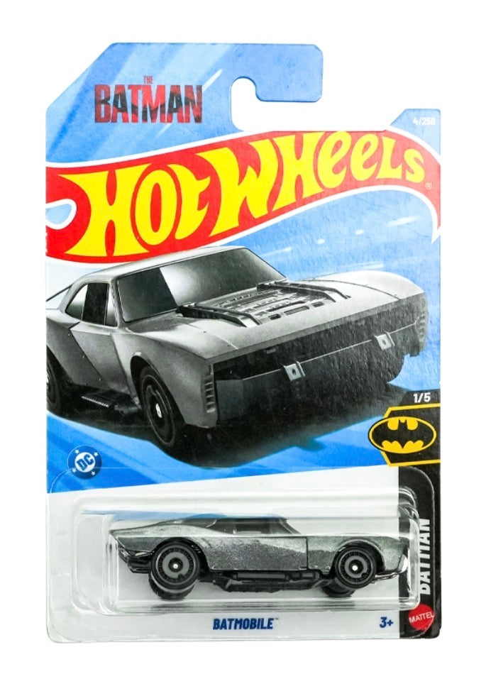 Hot Wheels The Batman Batmobile Grey Die-Cast Car 1:64 Imported Card