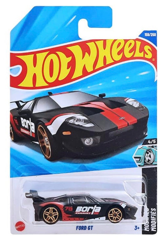 Hot Wheels Ford GT Black Borla Die-Cast Car 1:64 Imported Card