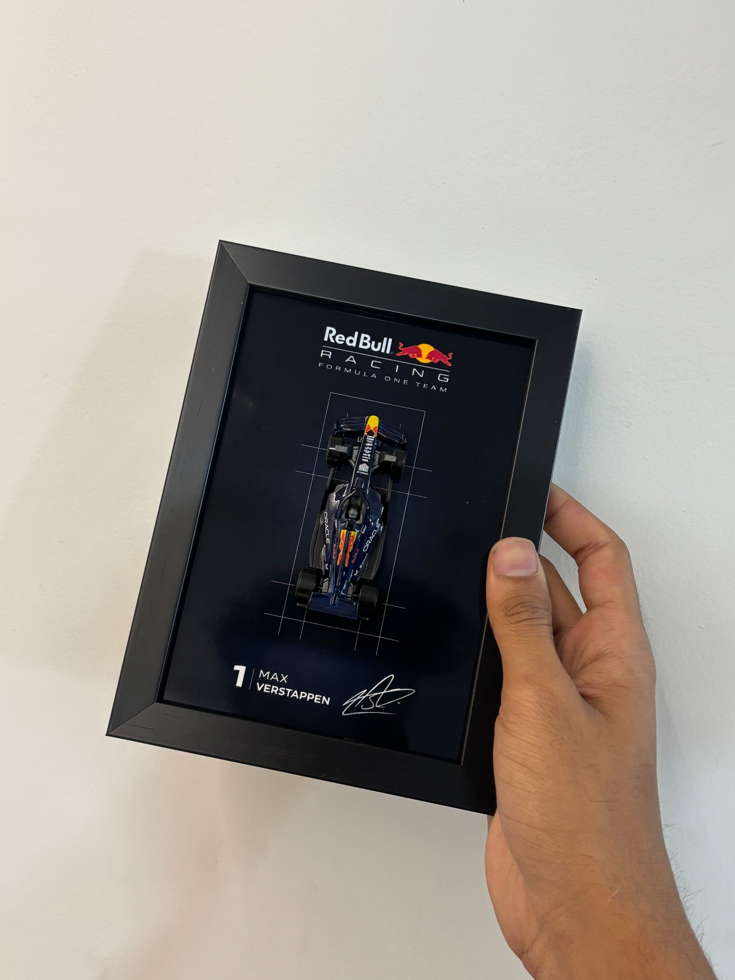 Red Bull F1 Hot Wheels Car Frame - Formula 1 Diecast Display India View 3 - Artistic Affairs