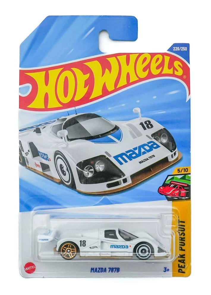 Hot Wheels Mazda 787B White #18 Die-Cast Car 1:64 Imported Card