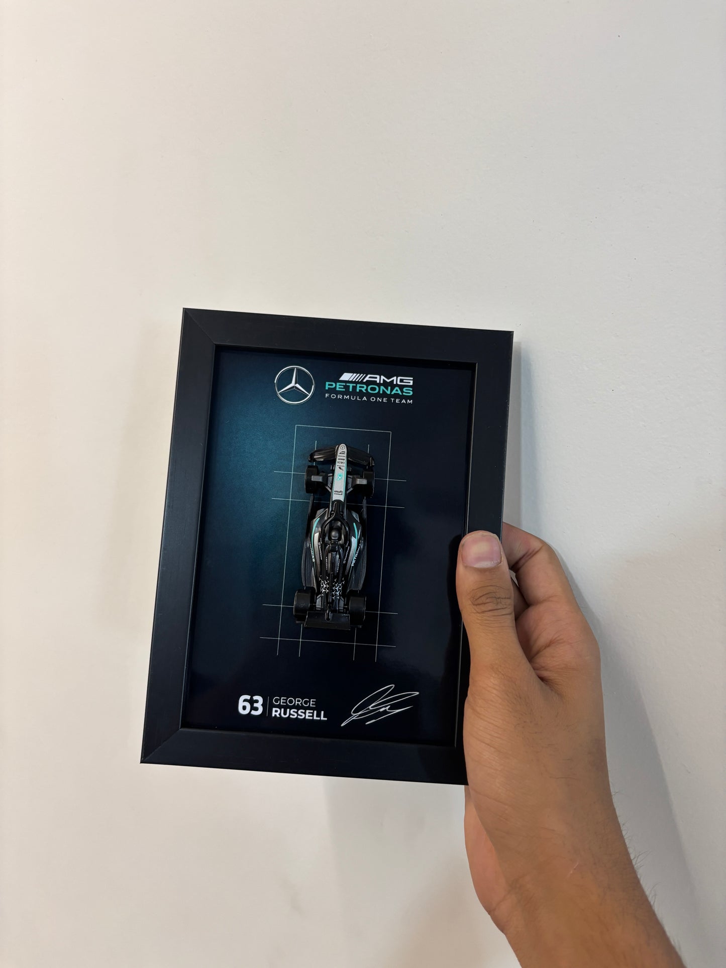 Mercedes F1 Hot Wheels Car Frame - Formula 1 Diecast Display India View 3 - Artistic Affairs
