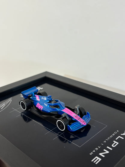 Alpine F1 Hot Wheels Car Frame - Formula 1 Diecast Display India View 2 - Artistic Affairs