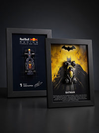 Max Verstappen Red Bull F1 + Batman Yellow Batmobile 2-Frame 3D Car Frame Combo