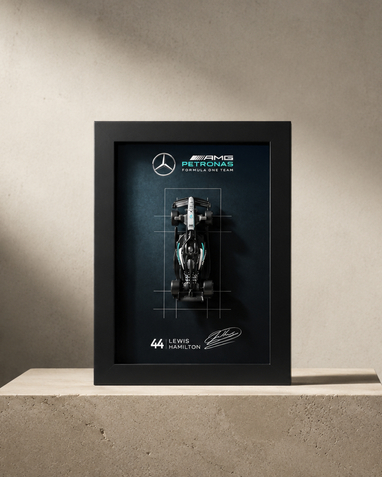 Mercedes F1 Hamilton Hotwheels Car Frame | Formula 1 3d Car Frame