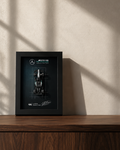 Mercedes F1 Hamilton Hotwheels Car Frame | Formula 1 3d Car Frame