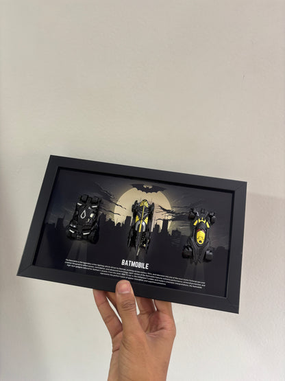 Triple Drive 3D Car Frame Batmobile Edition 2 - Batman Diecast Display India View 2 - Artistic Affairs
