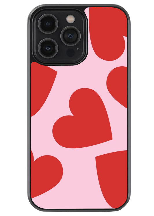 Pink & Red hearts