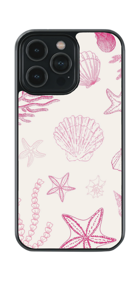 Pink shells aesthetic case