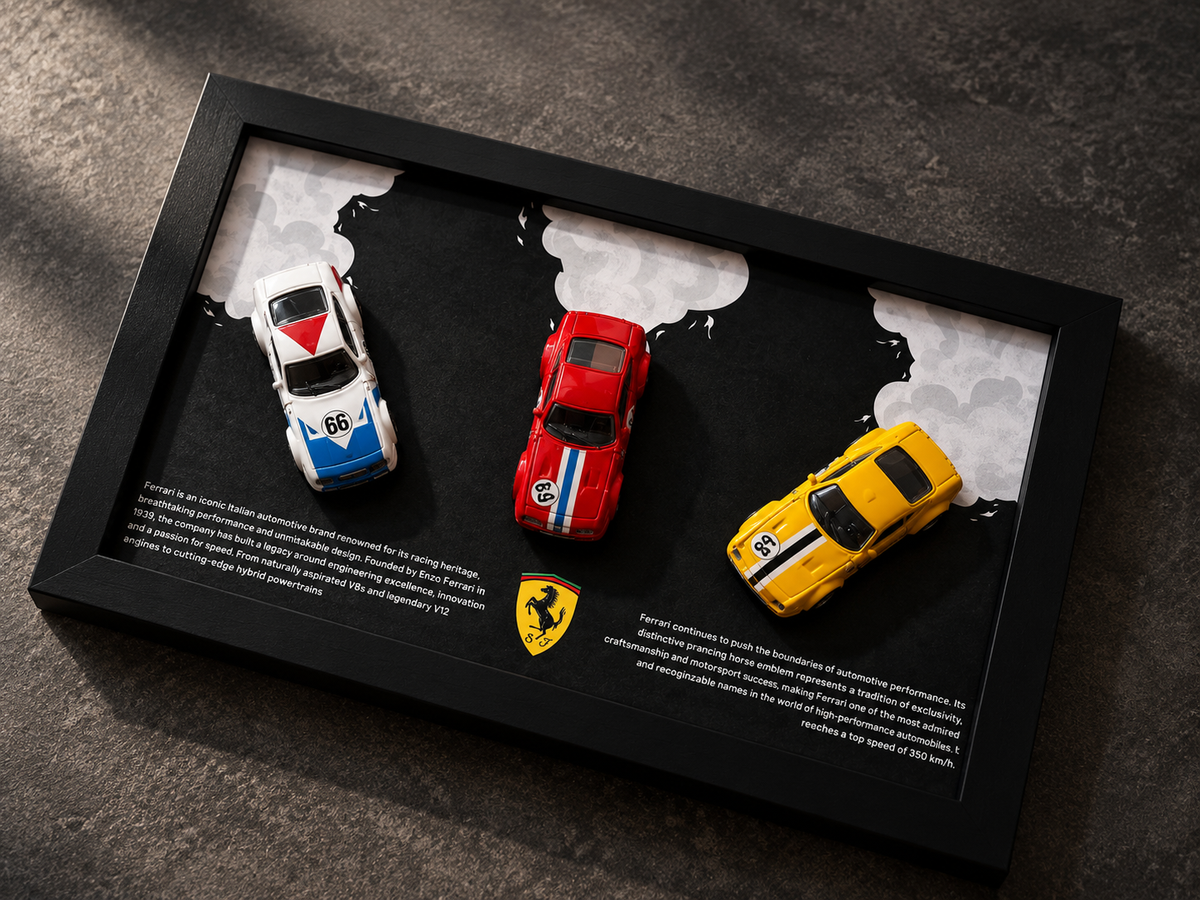 Ferrari Racing Triple Drive 3D Car Frame