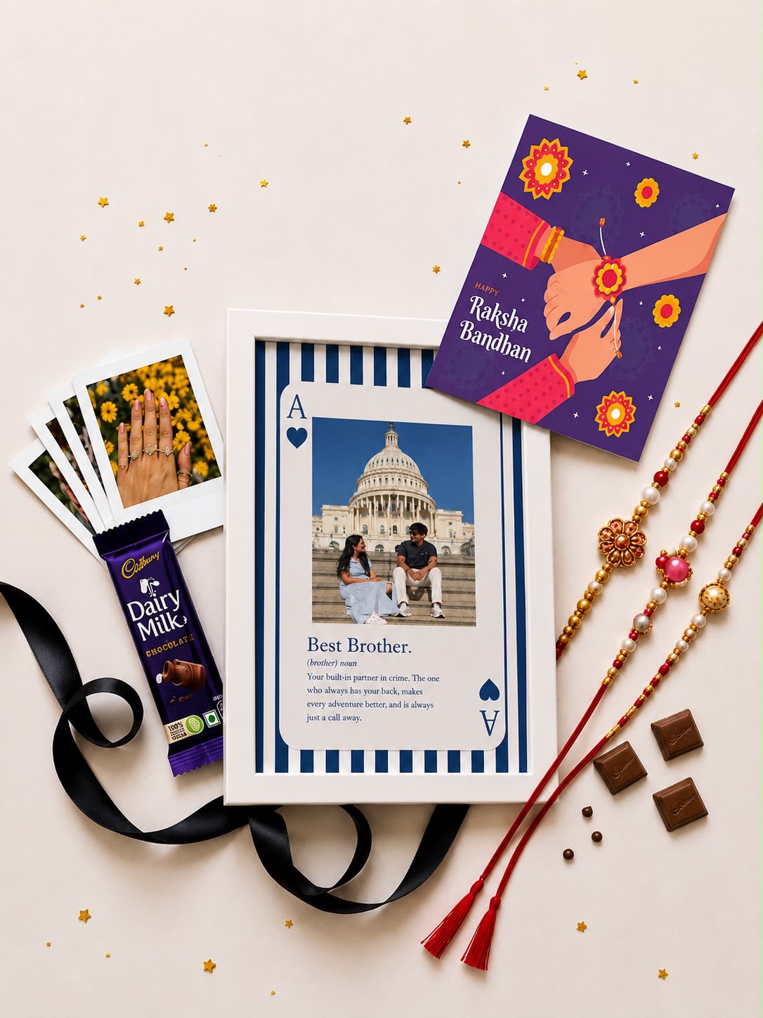 “Best Brother/Best Sister” Card Frame Hamper