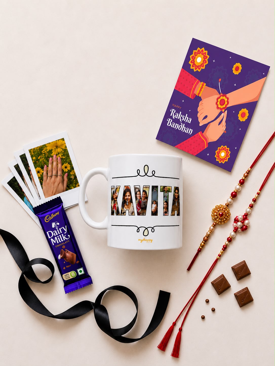 Personalized Name Photo Collage Mug