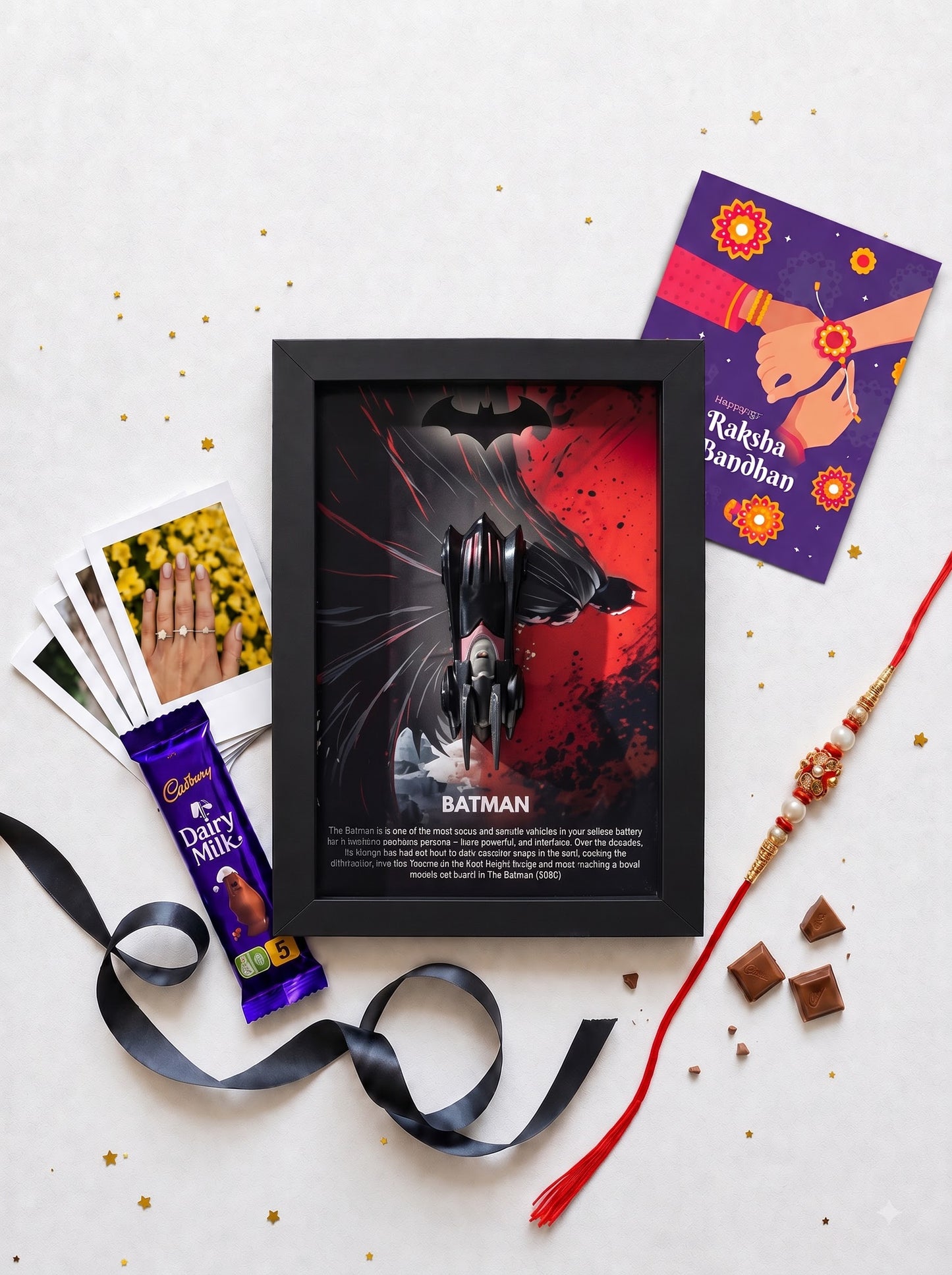 Dark Knight Superhero Car Frame Hamper – Crimson Edition