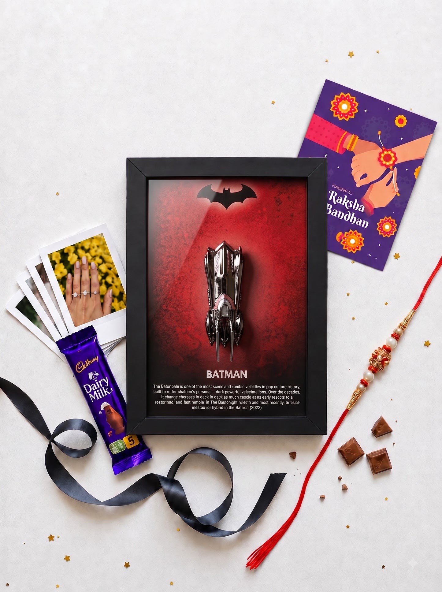 Dark Knight Superhero Car Frame Hamper – Onyx Edition