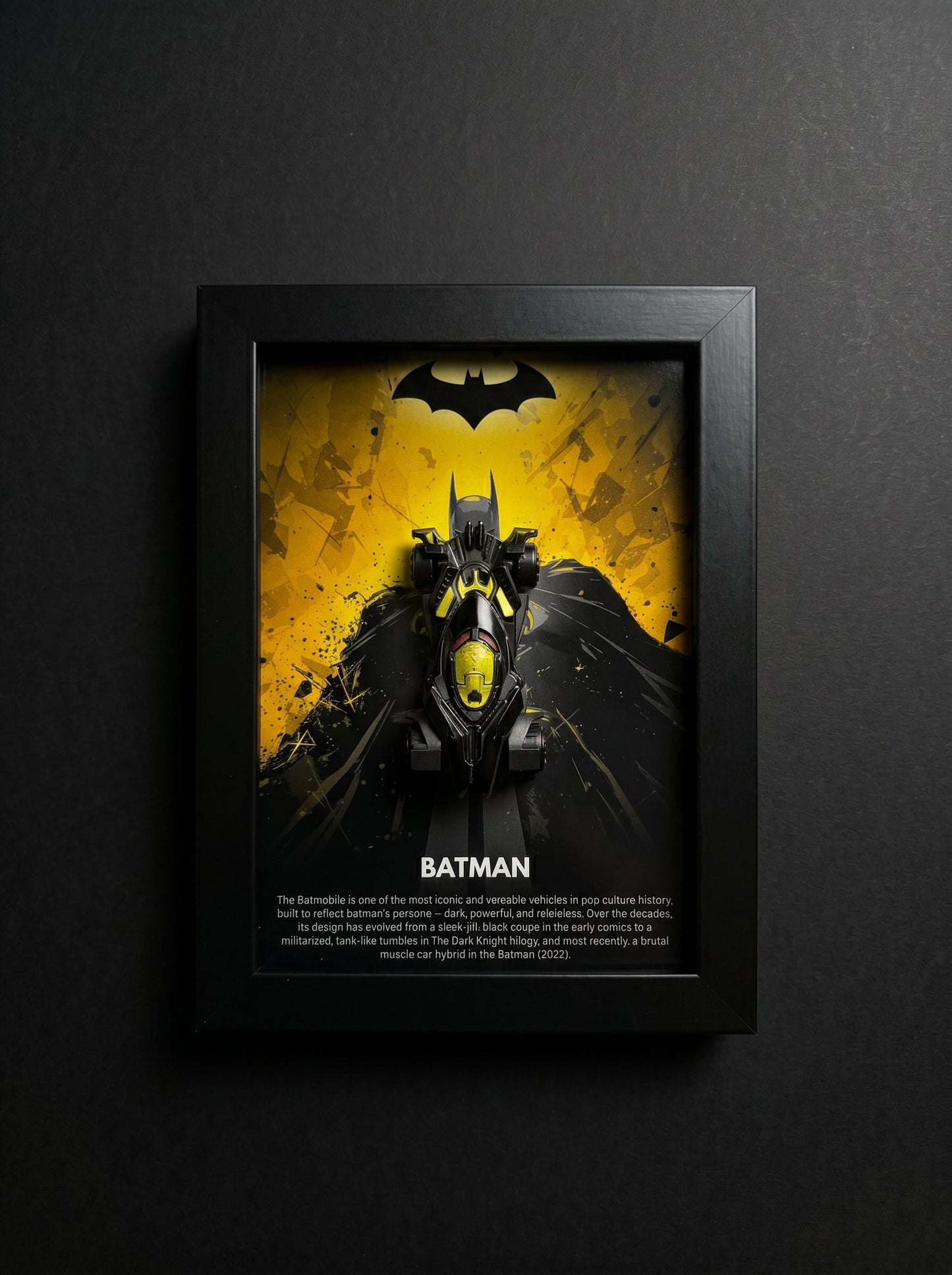 Dark Knight Superhero Car Frame Hamper – Midnight Edition