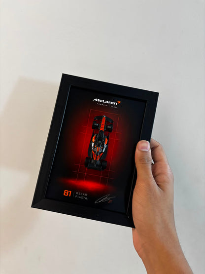 McLaren F1 Oscar Piastri Framed Poster Rakhi Hamper