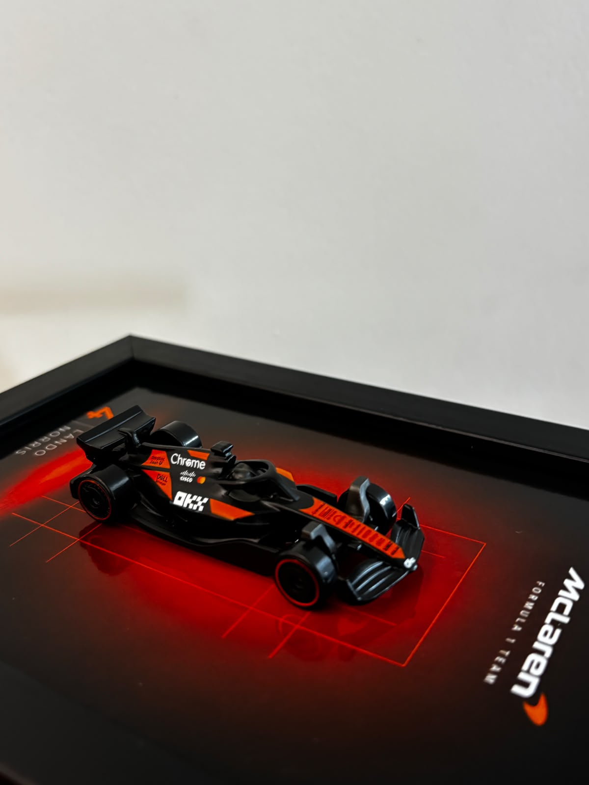 McLaren F1 Lando Norris Framed Poster Rakhi Hamper