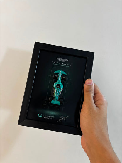 Aston Martin F1 Fernando Alonso Framed Poster Rakhi Hamper