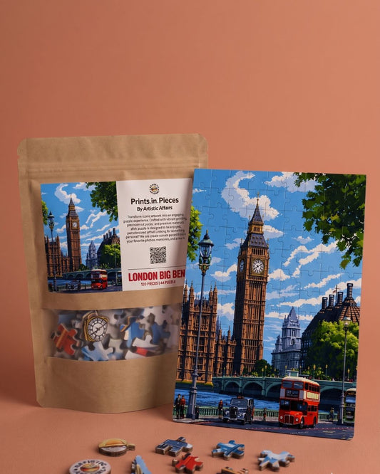 London Big Ben Puzzle | 120 Piece A4 Landmark Jigsaw