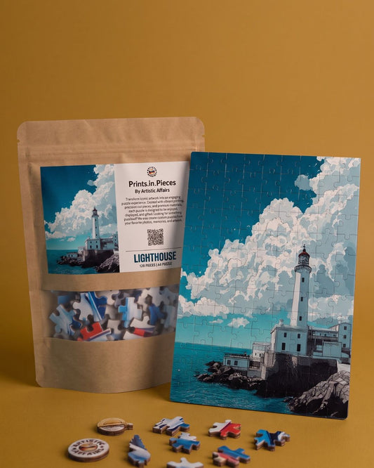 Lighthouse Puzzle | 120 Piece A4 Coastal Jigsaw
