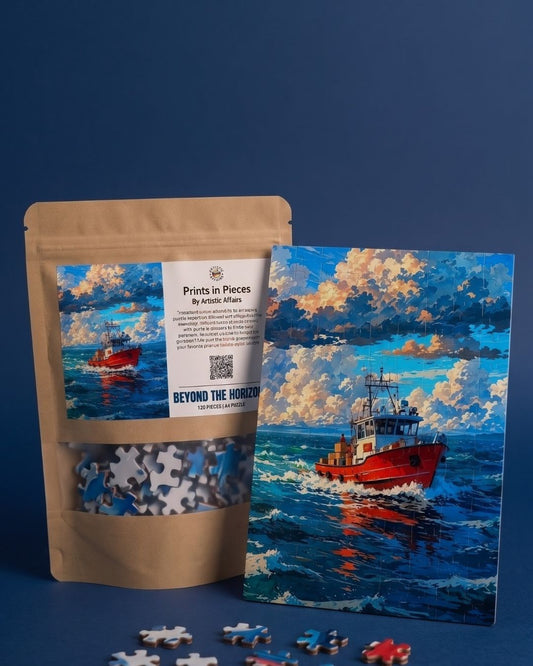 Beyond The Horizon Puzzle | 120 Piece A4 Art Jigsaw