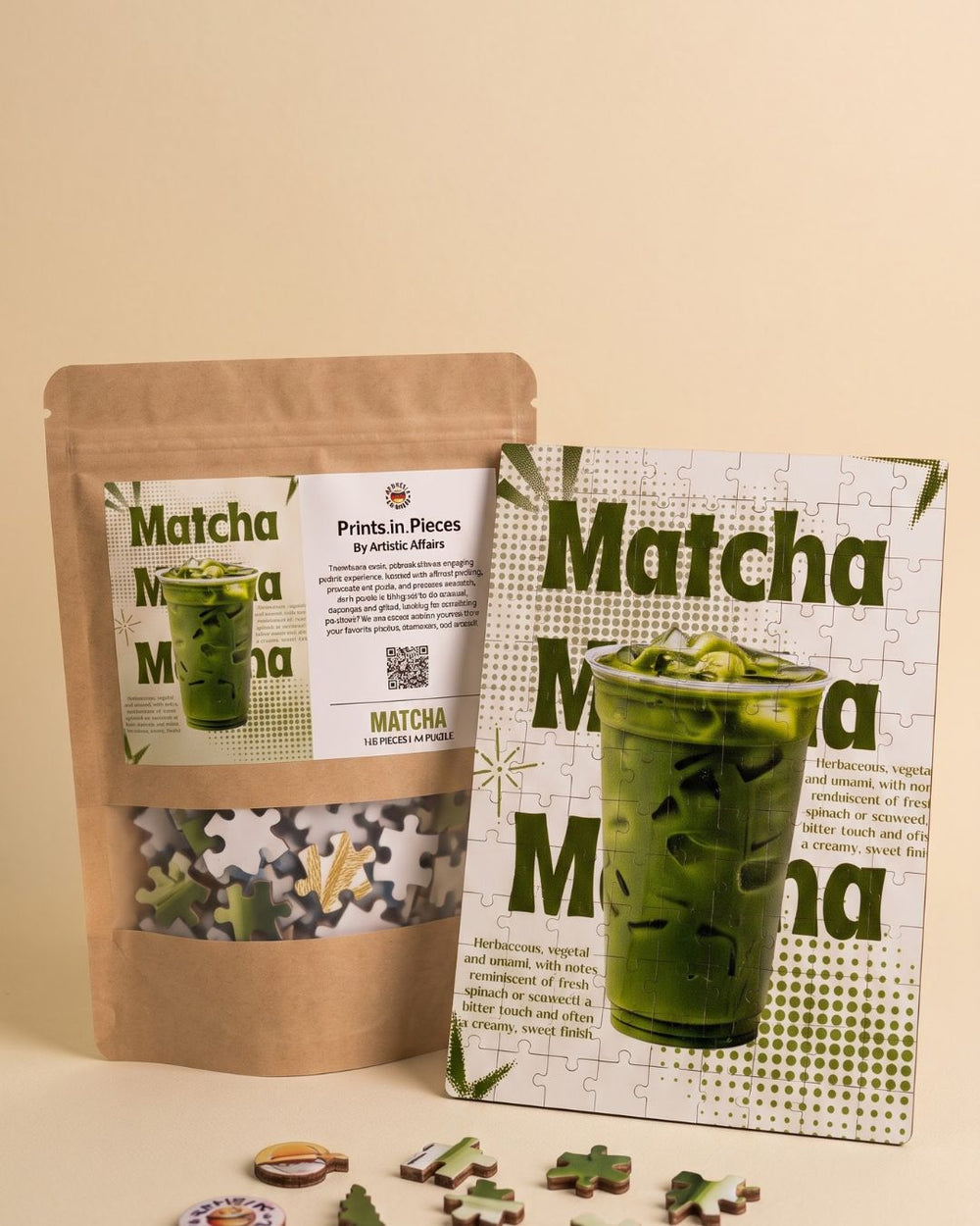 Matcha Puzzle | 120 Piece A4 Coffee Lover Jigsaw