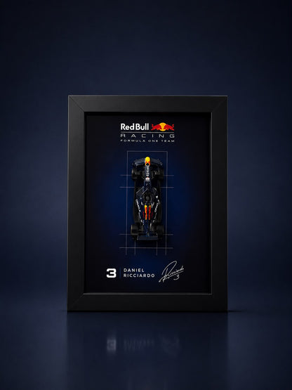 Red Bull Racing Daniel Ricciardo Framed Poster Rakhi Hamper