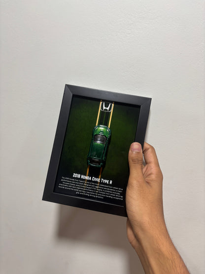 Honda Civic Type R Framed Poster Rakhi Hamper