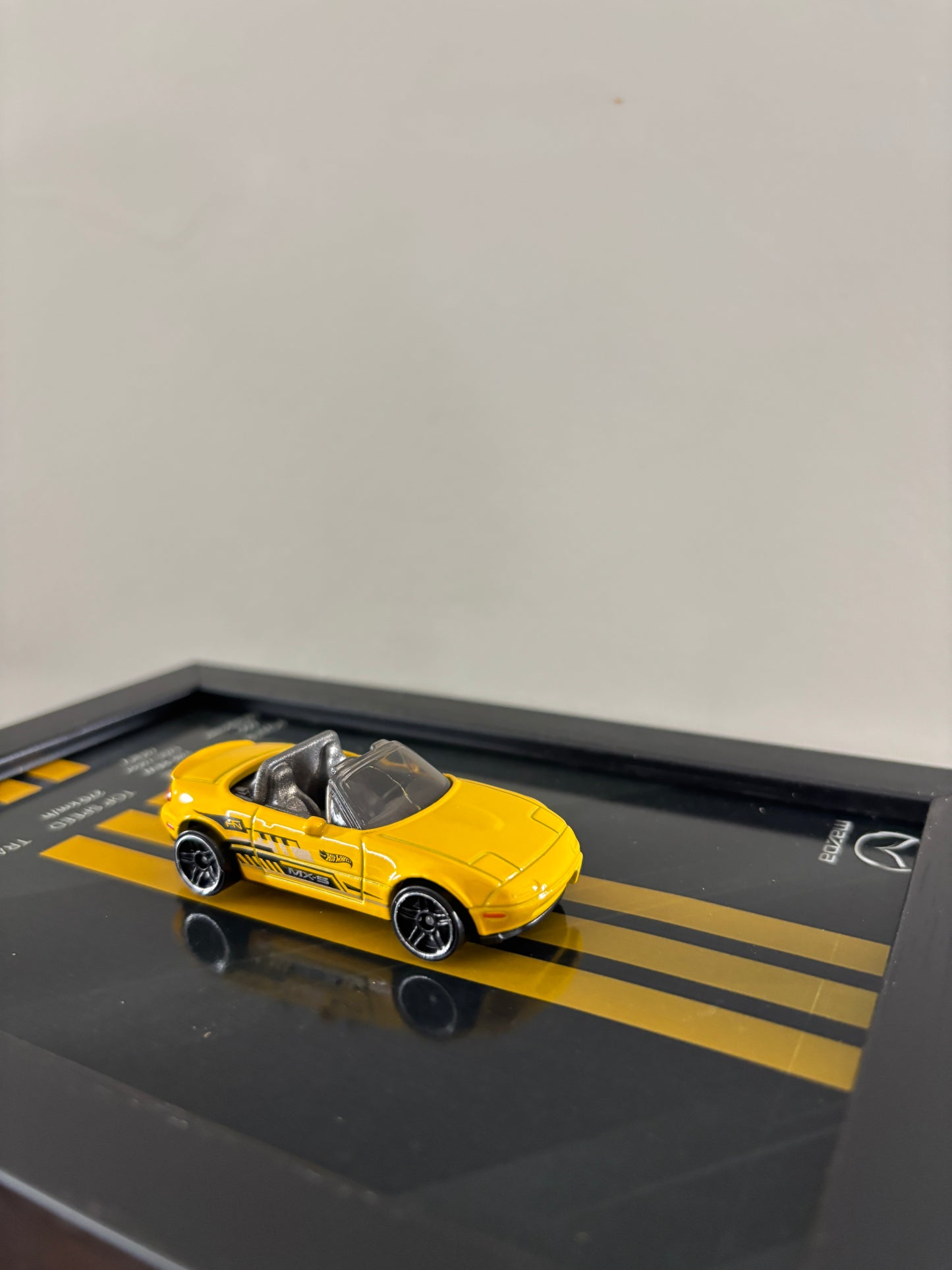 MAZDA race car 3d Hotwheels Car Frame (yellow)