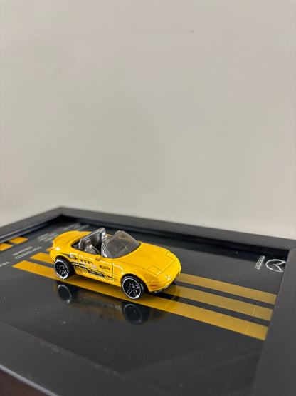 MAZDA race car 3d Hotwheels Car Frame (yellow)