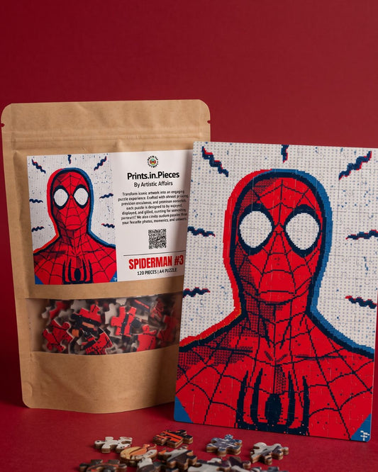 Spiderman 3 Puzzle | 120 Piece A4 Pixel Art Jigsaw
