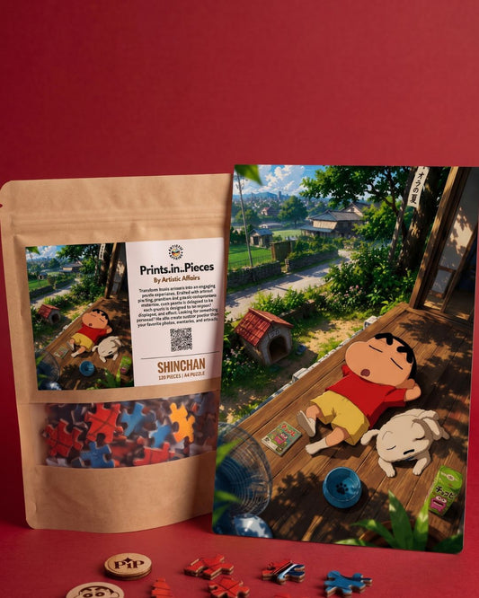 Porch Nap Anime Puzzle | 120 Piece A4 Nostalgic Jigsaw