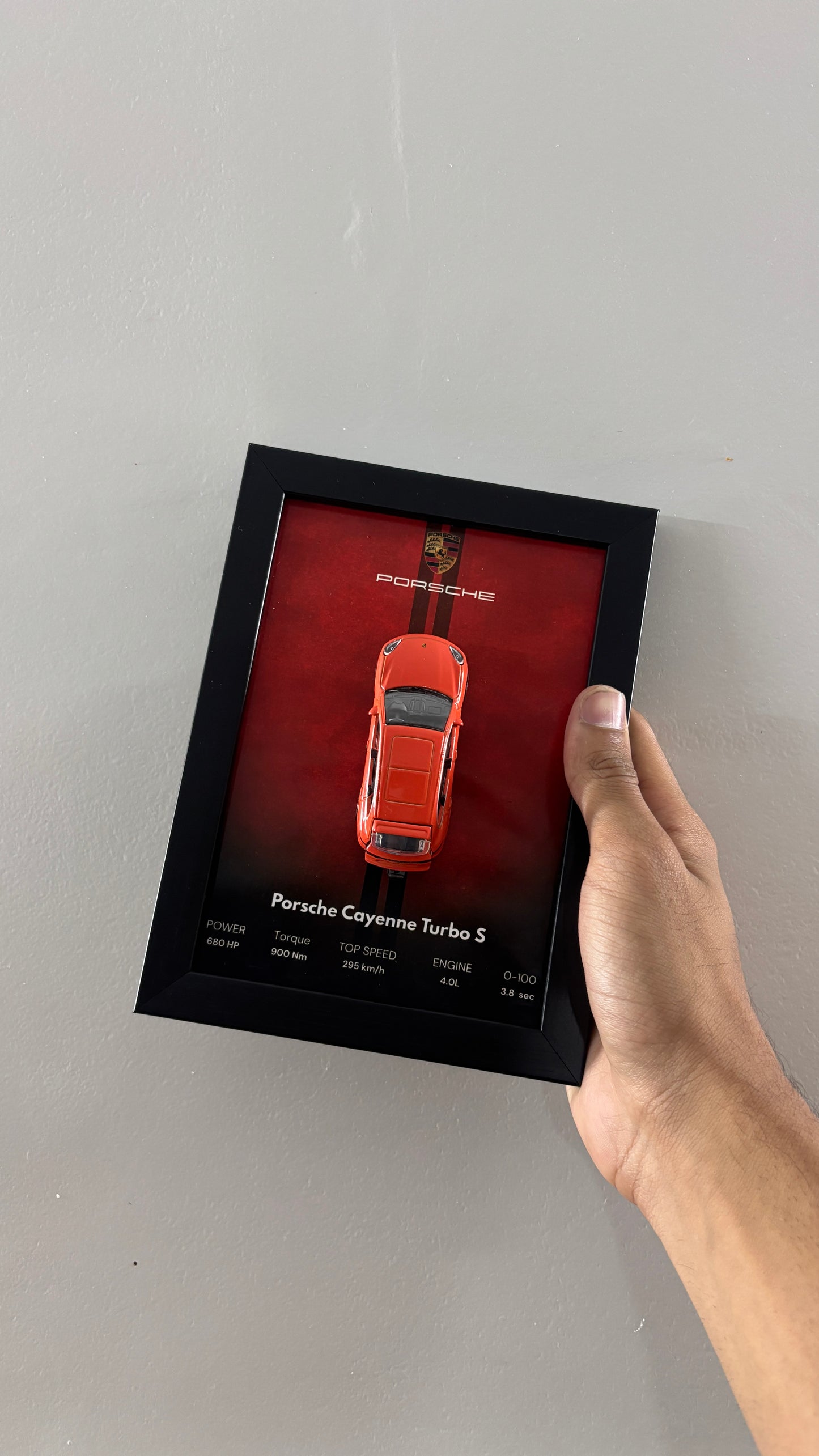 Porsche Cayenne Turbo S 3d Hotwheels Car Frame