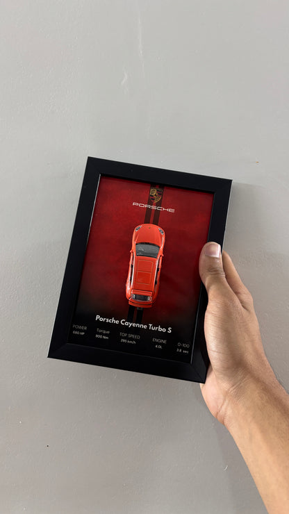 Porsche Cayenne Turbo S 3d Hotwheels Car Frame
