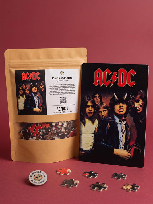 ACDC Puzzle #1 | 120 Piece A4 Classic Rock Jigsaw
